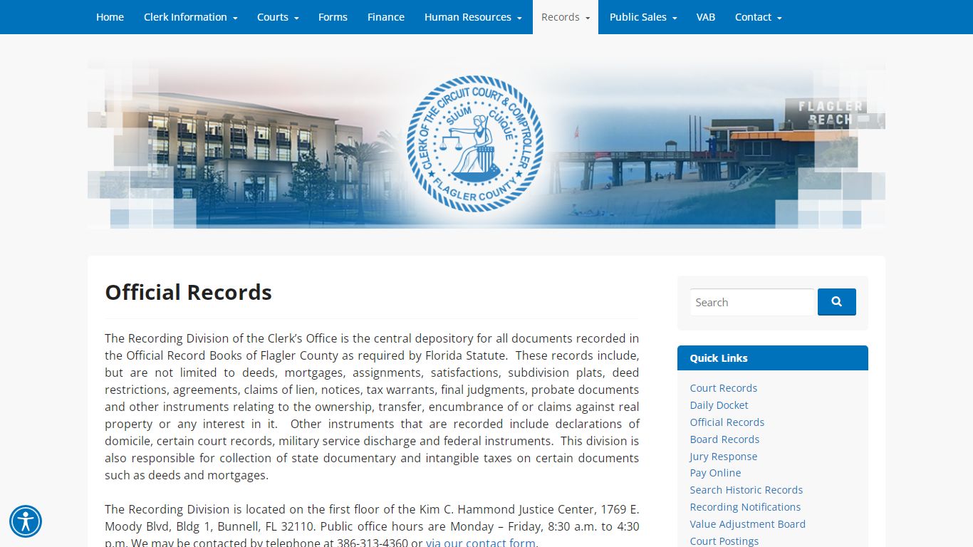 Official Records - Flagler Clerk